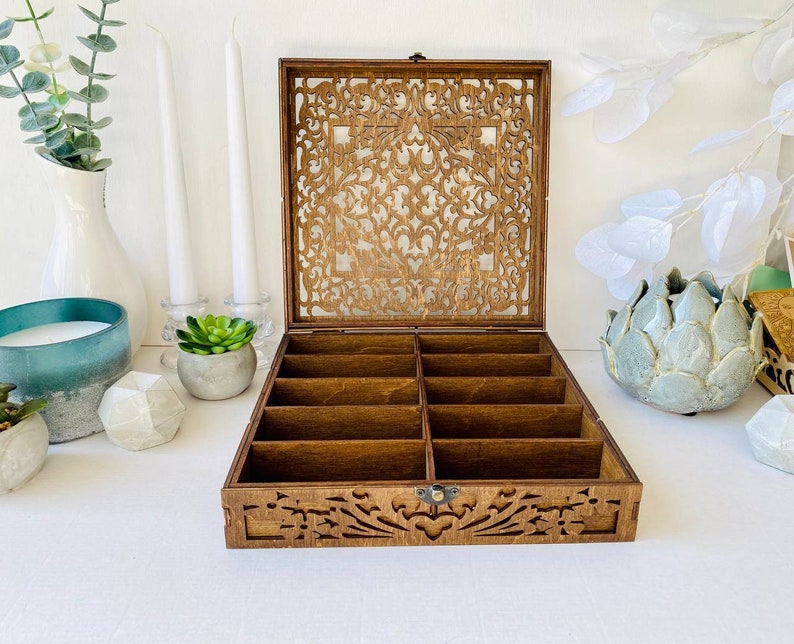 Craft Supplies Organizer - Keep your tools and supplies neatly organized, wooden box