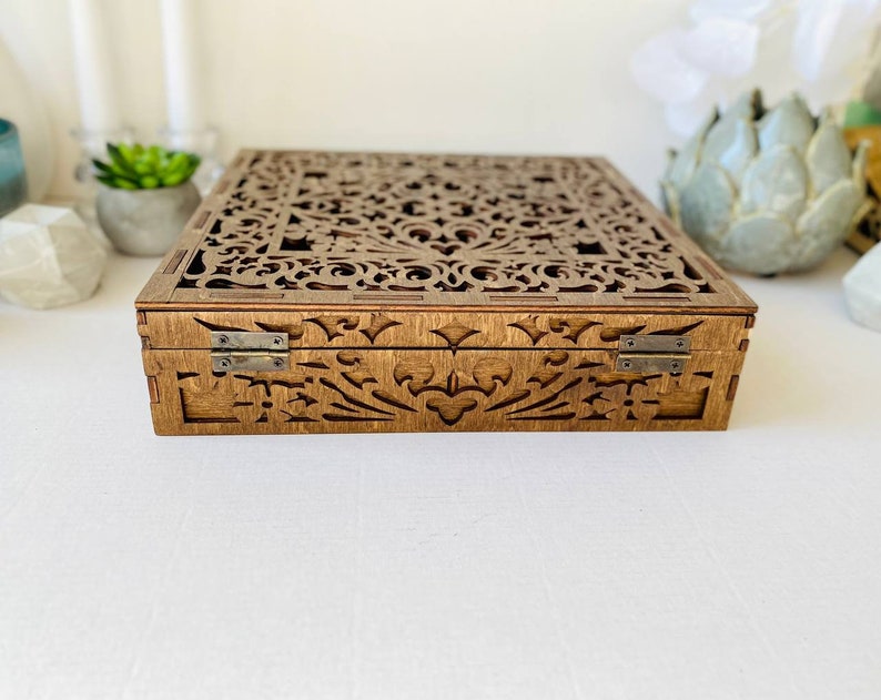 Craft Supplies Organizer - Keep your tools and supplies neatly organized, wooden box