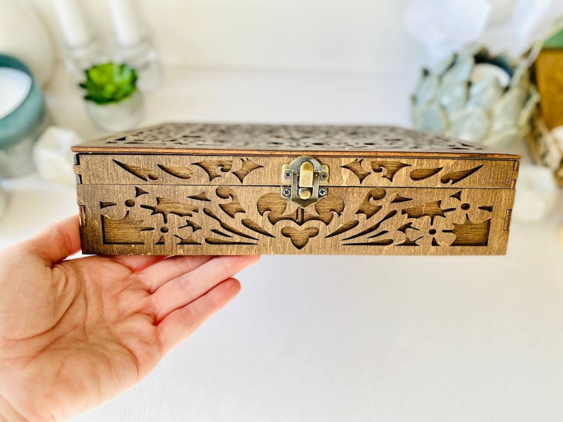 Craft Supplies Organizer - Keep your tools and supplies neatly organized, wooden box