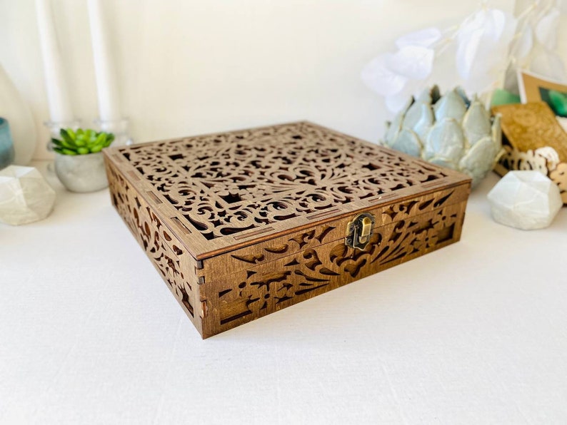 Craft Supplies Organizer - Keep your tools and supplies neatly organized, wooden box
