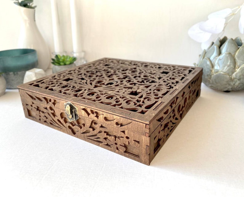 Craft Supplies Organizer - Keep your tools and supplies neatly organized, wooden box