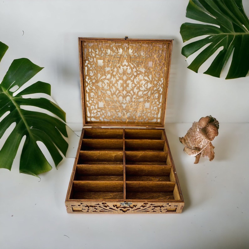 Craft Supplies Organizer - Keep your tools and supplies neatly organized, wooden box